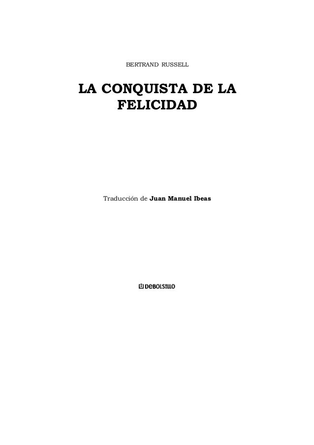 Russell Bertrand La Conquista De La Felicidad<script async src=