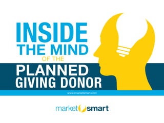 www.imarketsmart.com
INSIDETHE MIND
GIVING DONOR
PLANNED
OF THE
 
