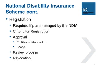 Ndia Guidelines.pdf The National Disability Insurance Scheme | PPTX