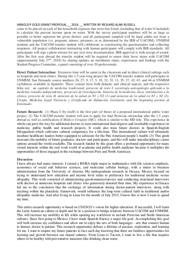 example grant proposal