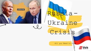 -
Russia-
Ukraine
Crisis
All you Need to Know
 
