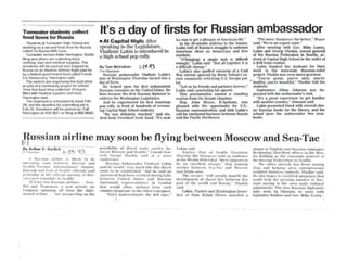 Russian ambassador visit: Seattle Post-Intelligencer &amp; The Olympian
