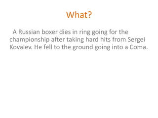 Russian boxer | PPTX