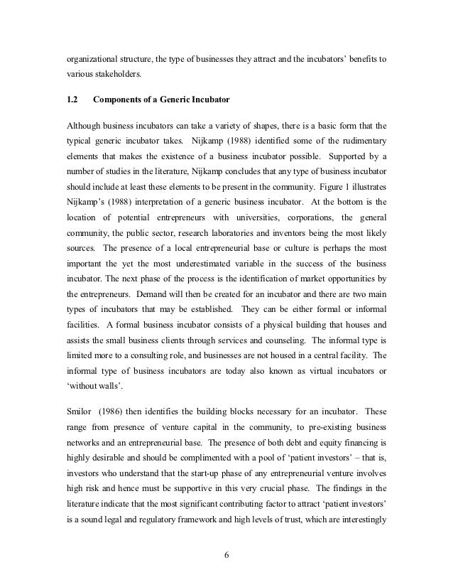 russian business incubator program prospect development and strateg