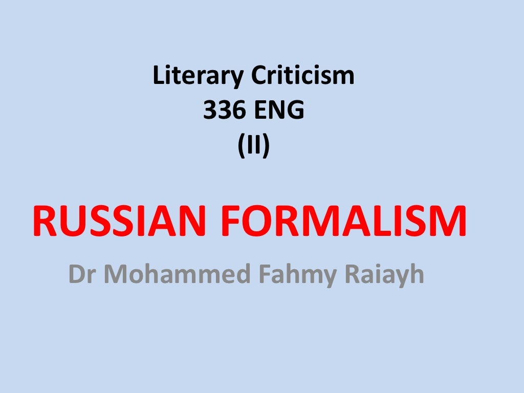 Russian formalism essays image