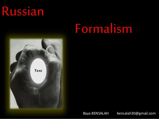 Russian Formalism