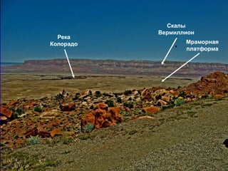 Мраморная
платформа
Река
Колорадо
Скалы
Вермиллион
 