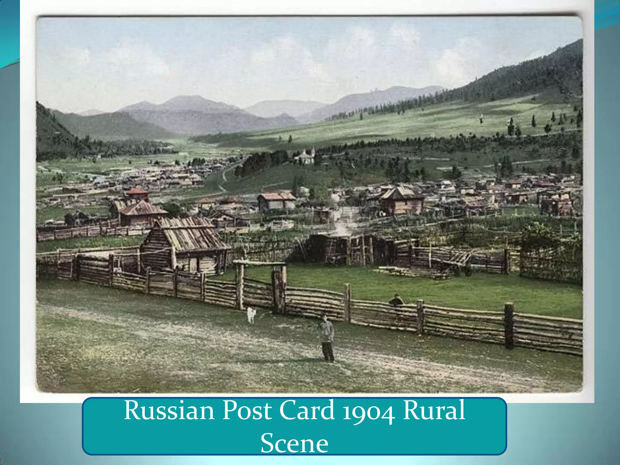 Russian Post Card 1904 Rural Scene