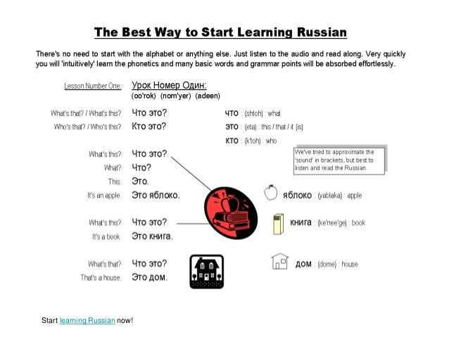 Start learning Russian now!
 