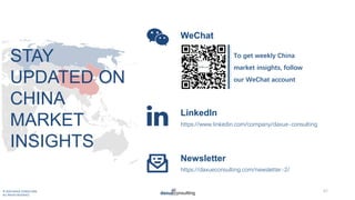 © 2020 DAXUE CONSULTING
ALL RIGHTS RESERVED
To get weekly China
market insights, follow
our WeChat account
https://www.lin...