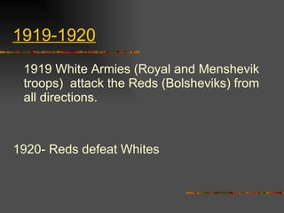The Russian economy was bankrupt because of the Russo-Japanese War and WWI Russia’s entry into WWI became very unpopular. 