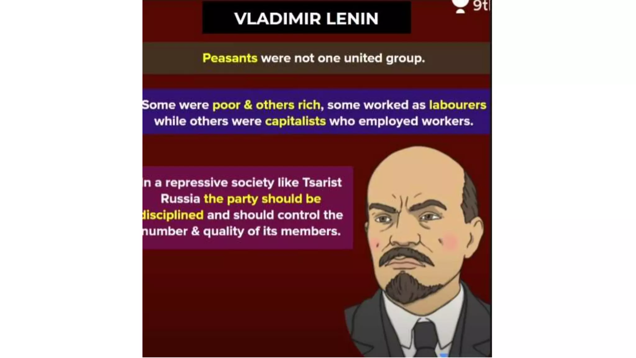CLASS 9 RUSSIAN REVOLUTION EXPLANATION visual data 6