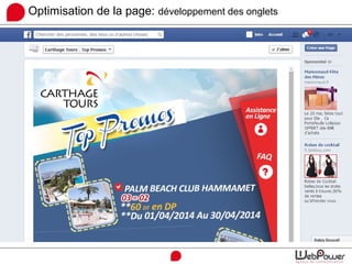 Optimisation de la page: développement des onglets
 