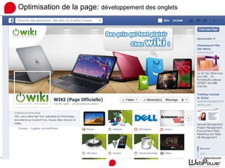 Optimisation de la page: développement des onglets
 