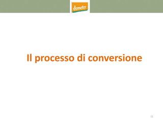 11
Il processo di conversione
 