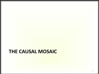 THE CAUSAL MOSAIC
3
 