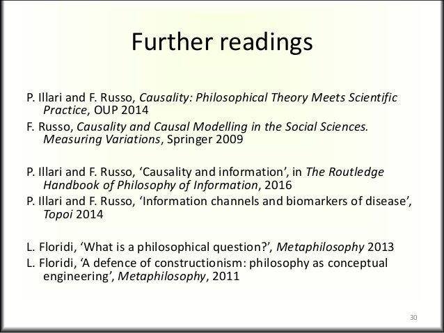 causality philosophy summary
