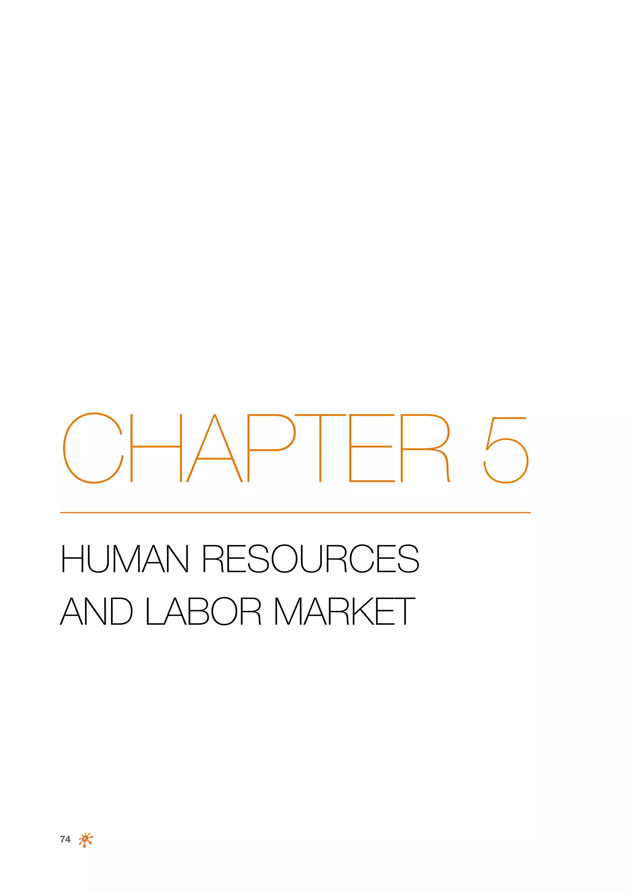 CHAPTER 5
HUMAN RESOURCES
AND LABOR MARKET

74

 