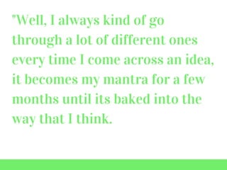 Russ Ruffino's Personal Mantra