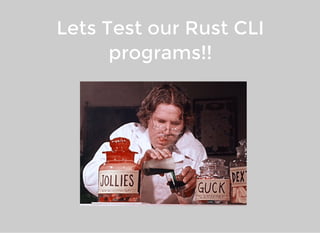 Writing Rust Command Line Applications | PDF