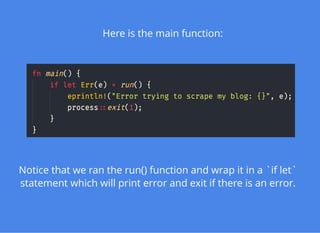 Writing Rust Command Line Applications | PDF
