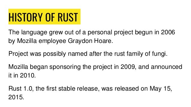 rust programming language uses rust programming language uses