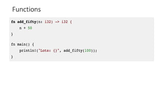 Functions
 