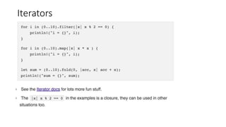 Iterators
 