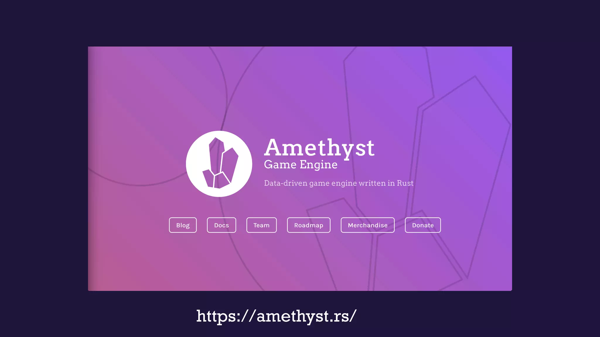 https://amethyst.rs/
 