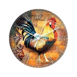 Rustic rooster-2-n4f-wall-clocks