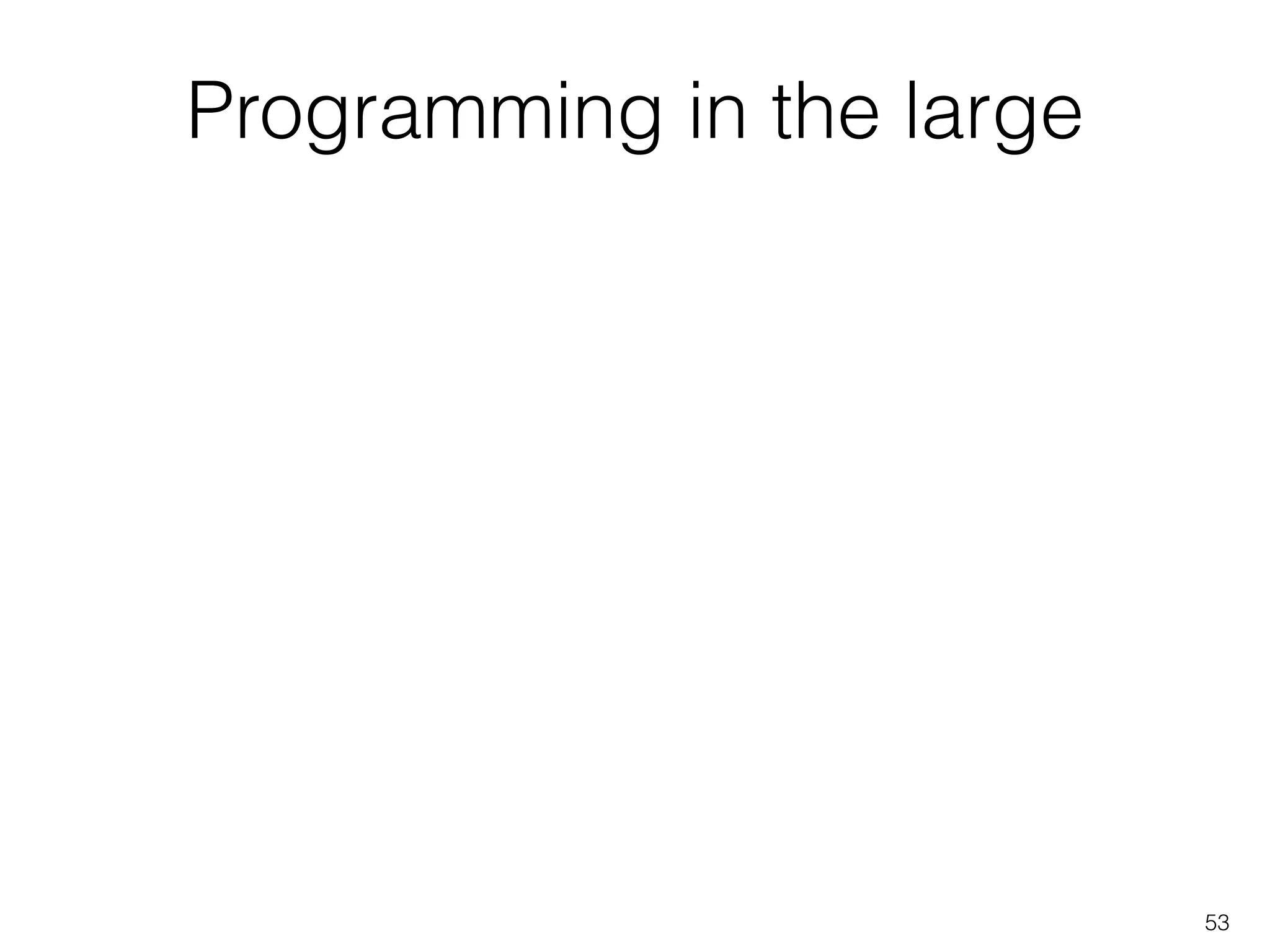 Programming in the large
53
 