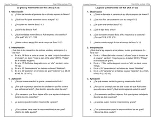 Bosquejo De Rut Rut 2 breve bosquejo y actividad sermon bosquejo | DOCX