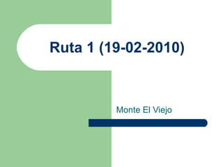 Monte El Viejo Ruta 1 (19-02-2010) 