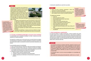 76 77
Tener cercos vivos permite no solo mantenerlos a
una altura que admita que los entornos se vean
cuidados, bellos y ordenados, sino que además
ofrece ventajas sobre la seguridad y salud.
La ligustrina es un tipo de arbusto de cerco vivo
que alcanza una altura de casi 3 metros; deben
situarse tres plantas por metro lineal. Se puede
podar en forma recta, de ese modo, el cerco
vivo estará rígido. Una mejor forma de podar es
como prismas rectos, a fin de que el sol pueda
llegar a la base.
Un jardinero corta la ligustrina de modo que este tenga una altura de 120
cm. Bajo estas condiciones, la planta comenzará a crecer rápidamente,
la velocidad de crecimiento irá disminuyendo hasta lograr una altura
máxima, al cabo de 90 días. Suponga que el crecimiento de la ligustrina
se ajusta a un modelo cuadrático, y que se sabe que cuando han pasado
45 días, el cerco tiene una altura de 2,55 metros.
• Determine la expresión que modela la altura del cerco vivo en función
del tiempo.
• Suponga que usted llega a un lugar cuyo cerco es cortado en un lapso
de dos meses. Grafique el comportamiento de la altura en esta situación.
http://www.flordeplanta.com.ar/diseno-jardin/
cerco-vivo-opciones-especies-y-plantas-mas-aptas/
b. Concretar una finalidad problemática y reconocer cómo resolverla
Es recomendable que los estudiantes identifiquen los datos y relaciones que están
presentes en la situación planteada.
Por tratarse de un problema real, muchas veces vamos a encontrar términos que deben
ser relacionados con expresiones y conceptos matemáticos. Por ejemplo, el crecimiento
de la planta está vinculado a una situación de variación (en términos matemáticos, una
función).
Es recomendable proponer a los estudiantes:
	 Hacer una lista de los términos, expresiones o datos que encuentran en la situación.
	 Desarrollar una lluvia de ideas; en este caso, anotamos en la pizarra las variables.
En los grupos de trabajo, se van encontrando y generando preguntas que permitan
incluir aquellos datos relevantes que no hayan sido considerados.
	 Organizarse en grupos de trabajo, de tal forma que se permita:
•	 	Elaborar la lista de términos, expresiones, datos.
•	 	Considerar o eliminar los información de la lista desarrollada.
•	 	Establecer relaciones en la información, a fin de reconocer la resolución del
problema.
A continuación, ejemplificamos a partir del caso anterior:
•	 Hacer una lista de términos, expresiones o datos que
reconocen en la situación presentada.
•	 Seleccionar y relacionar entre los términos, expresiones o datos
que consideren que dan solución al problema planteado.
Por ejemplo de la situación:
•	 Cerco vivo
•	 Altura de la planta de 2 metros
•	 Recomendable tres plantas por metro lineal.
•	 Podar en forma recta.
•	 Podar el cerco en forma de prisma recto
•	 Jardinero corta la planta a una altura de 120 cm
•	 Altura de la planta en 45 días, de 2,25 m
•	 Altura máxima de la planta en 90 días
•	 ¿Cuál será la altura de la planta a los 45 días, 50 días y 90
días?
•	 ¿Cómo te puede ayudar esta información para dar solución
al problema?
Trabajando
en equipos, los estudiantes
reconocerán ideas, plantea-
mientos; discutirán, llegarán
a acuerdos para determinar
qué parte de la información
mostrada es relevante para
resolver la situación.
Este tipo
de interrogantes orientan a
los estudiantes a establecer
relaciones entre los datos
considerados relevantes.
c. Hacer suposiciones o experimentar
Es la parte más valiosa y no debe ser apresurada. Consiste en plantear cómo varían
los datos respecto de las condiciones que intervienen y luego tratar de simplificar o
modificarlalista.Enestaetapasehaceevidentequeexistelanecesidaddeobtenercierta
información para constituir las condiciones escenciales del problema. Esta información
se puede obtener también a partir de actividades de simulación y experimentación para
obtener datos y relaciones entre ellas.
Las calculadoras estimulan la actividad matemática. Mediante el empleo de esta
herramienta, los estudiantes tienen mayores posibilidades de tomar decisión,
discutir con mayor libertad, etc. Incluso, aumentan la motivación de los niños por
la matemática (Fielker 1986). Se descarta así la creencia de que la calculadora
reduzca la comprensión matemática por parte de la persona que la emplea.
(Cockcroft 1982).
Se recomienda visitar: Uso de los recursos tecnológicos en el aprendizaje del
matemática
http://sistemas02.minedu.gob.pe/archivosdes/fasc_mat/04_mat_d_s1_f6.pdf
Es importante que el
estudiante se familiarice con
la situación y lo haga suyo.
Para ello debe de conocer a
grandes rasgos el hecho o
fenómeno que se presenta.
Así el estudiante entenderá
el valor funcional del conoci-
miento matemático, en este
caso relacionado a la función
cuadrática.
Ejemplo:
Ejemplo:
Importante:
 