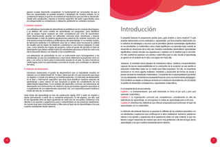 6 7
El presente fascículo te proporciona pautas para ¿qué enseñar y cómo enseñar? El qué
enseñar relacionado con los contenidos y capacidades y el cómo enseñar relacionado con
la variedad de estrategias y recursos que te permitirán generar aprendizajes significativos
en tus estudiantes. La matemática cobra mayor significado y se aprende mejor cuando se
desarrolla en situaciones de la vida real. Nuestros estudiantes desarrollaran aprendizajes
significativos cuando vinculen sus experiencias y saberes con la realidad que lo circunda.
Por ello, podríamos expresar una práctica matemática para la vida, donde el aprendizaje
se genera en el contexto de la vida y sus logros van hacia ella.
Asimismo, la sociedad actual requiere de ciudadanos críticos, creativos y emprendedores
capaces de asumir responsabilidades en la conducción de la sociedad, en ese sentido la
educación matemática debe ser un medio para tales propósitos. Por ello, es importante
reconocer tu rol como agente mediador, orientador y provocador de formas de actuar y
pensar durante las actividades matemáticas. Conscientes de la responsabilidad que tienes
con tus estudiantes, te brindamos el presente fascículo como una herramienta pedagógica.
Para tal efecto se adopta un enfoque centrado en la resolución de problemas, el cual orienta
el sentido de desarrollar competencias y capacidades matemáticas.
En el presente fascículo encontrarás:
Capítulo I: La fundamentación, que está redactada en torno al por qué y para qué
aprender matemática.
Capítulo II: La organización curricular por competencias, considerando en ella los
estándares de aprendizaje, el cual expresa la metas de aprendizaje para el VII ciclo.
Capítulo III: Orientaciones didácticas que ofrecen propuestas para promover el logro de
aprendizajes con la matemática.
La intención del presente fascículo es propiciar la reflexión de las prácticas educativas con
tus estudiantes y esperamos que contribuya en tu labor profesional. Asimismo, estaremos
atentos a tus aportes y sugerencias de la experiencia vivida con este material, lo que nos
llevará a seguir mejorando de manera que sea lo más pertinente y útil para el logro de los
aprendizajes a los que nuestros estudiantes tienen derecho.
Introducción
	 genera nuestro desarrollo competente. Es fundamental ser conscientes de que si
bien las capacidades se pueden enseñar y desplegar de manera aislada, es su
combinación (según lo que las circunstancias requieran) lo que permite su desarrollo.
Desde esta perspectiva, importa el dominio específico de estas capacidades, pero
es indispensable su combinación y utilización pertinente en contextos variados.
3. Estándar nacional
	 Los estándares nacionales de aprendizaje se establecen en los «mapas de progreso»
y se definen allí como «metas de aprendizaje» en progresión, para identificar
qué se espera lograr respecto de cada competencia por ciclo de escolaridad.
Estas descripciones aportan los referentes comunes para monitorear y evaluar
aprendizajes a nivel de sistema (evaluaciones externas de carácter nacional) y de
aula (evaluaciones formativas y certificadoras del aprendizaje). En un sentido amplio,
se denomina estándar a la definición clara de un criterio para reconocer la calidad
de aquello que es objeto de medición y pertenece a una misma categoría. En este
caso, como señalan los mapas de progreso, indica el grado de dominio (o nivel de
desempeño) que deben exhibir todos los estudiantes peruanos al final de cada ciclo
de la Educación Básica con relación a las competencias.
	 Los estándares de aprendizaje no son un instrumento para homogeneizar a los
estudiantes, ya que las competencias a que hacen referencia se proponen como un
piso, y no como un techo para la educación escolar en el país. Su única función es
medir logros sobre los aprendizajes comunes en el país, que constituyen un derecho
de todos.
4. Indicador de desempeño
	 Llamamos desempeño al grado de desenvoltura que un estudiante muestra en
relación con un determinado fin. Es decir, tiene que ver con una actuación que logra
un objetivo o cumple una tarea en la medida esperada. Un indicador de desempeño
es el dato o información específica que sirve para planificar nuestras sesiones de
aprendizaje y para valorar en esa actuación el grado de cumplimiento de una
determinada expectativa. En el contexto del desarrollo curricular, los indicadores de
desempeño son instrumentos de medición de los principales aspectos asociados al
cumplimiento de una determinada capacidad. Así, una capacidad puede medirse a
través de más de un indicador.
Estas Rutas del Aprendizaje se han ido publicando desde 2012 y están en revisión y
ajuste permanente, a partir de su constante evaluación. Es de esperar, por ello, que
en los siguientes años se sigan ajustando en cada una de sus partes. Estaremos muy
atentos a tus aportes y sugerencias para ir mejorándolas en las próximas reediciones,
de manera que sean más pertinentes y útiles para el logro de los aprendizajes a los que
nuestros estudiantes tienen derecho.
 