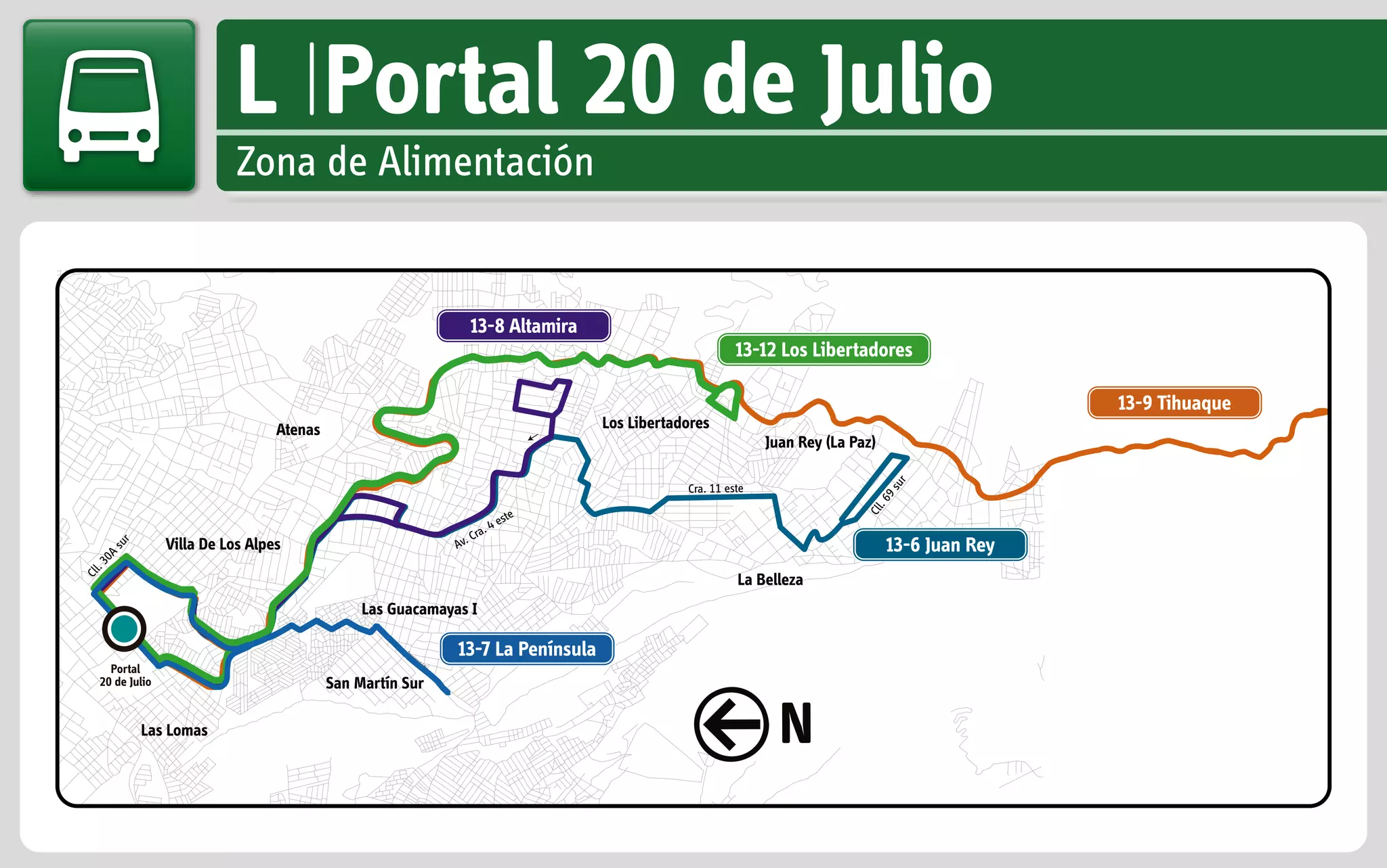 Ruta Alimentadoras Transmilenio (buses circulares para entrar y salir a ...
