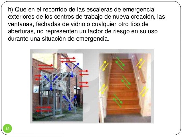 Rutas de evacuación y salidas de emergencias