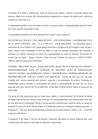 Rute Marta Ferreira - O menor emancipado e o direito penal | DOCX