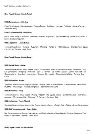 Rute trayek kopaja jakarta blog.mamikos.com