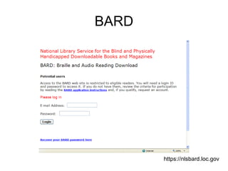 BARD https://nlsbard.loc.gov 