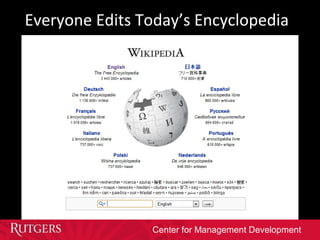 Center for Management Development
Everyone Edits Today’s Encyclopedia
 