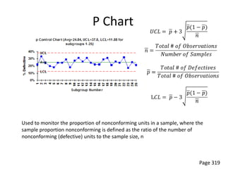 EWMA
 (Exponential Weight Moving Average)




• Is a type of control chart used to monitor either
  variables or attributes-type data using the monitored
  business or industrial process's entire history of output
 