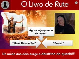 20




                  Agora veja quando
                      se unem:


      “Meus Deus é Rei”               “Prazer”



Da união dos dois surge a doutrina da queda!!!
 