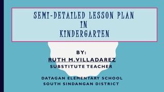 My PowerPoint presentation kindergarten. | PPTX