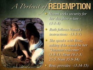 Redeeming Ruth Ruth, A Portrait of Redemption | PDF