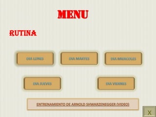 MENU
RUTINA




                x
 