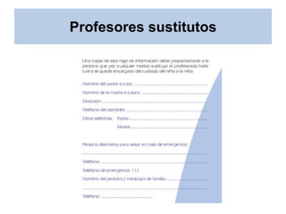 Profesores sustitutos
 