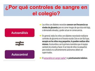 ¿Por qué controles de sangre en
el colegio?
 