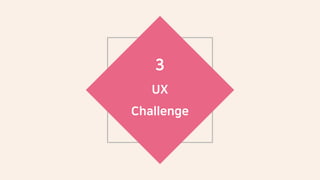 3
UX
Challenge
 