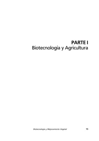 Biotecnología y Mejoramiento Vegetal